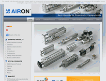 Tablet Screenshot of airon-pneumatic.com